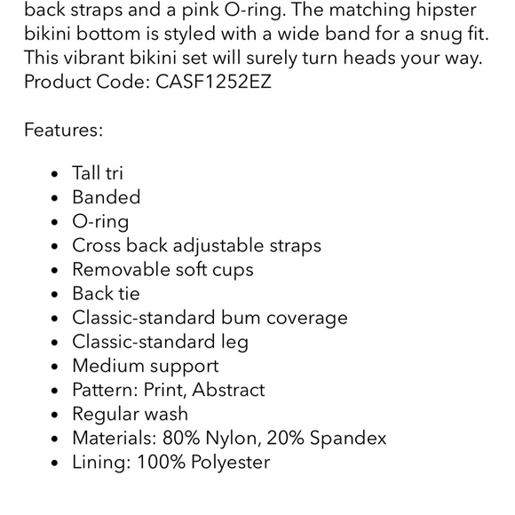 Abstract Expressions Tall Tri &Classic Hipster Bikini - Picture 8 of 9